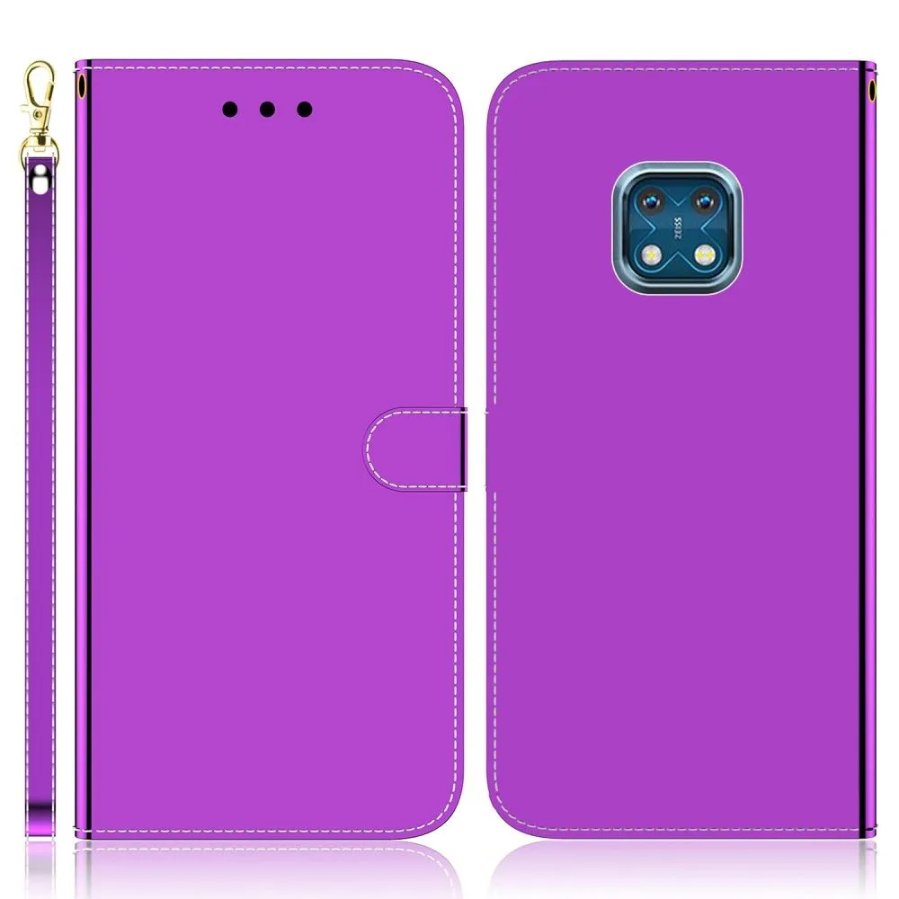 Mirror Nokia XR20 flip case - Purple