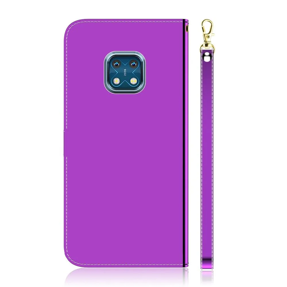 Mirror Nokia XR20 flip case - Purple