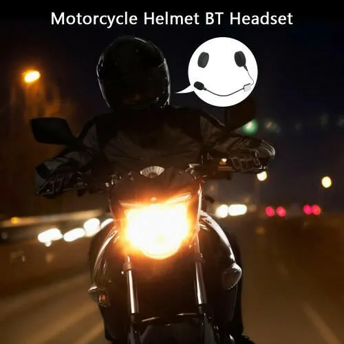 Motorcycle Riders BT Headphone Moto Helmet Headset Wireless Handsfree Earphone Motorcycle Helmet Headphones for Phones/MP3/ Speaker