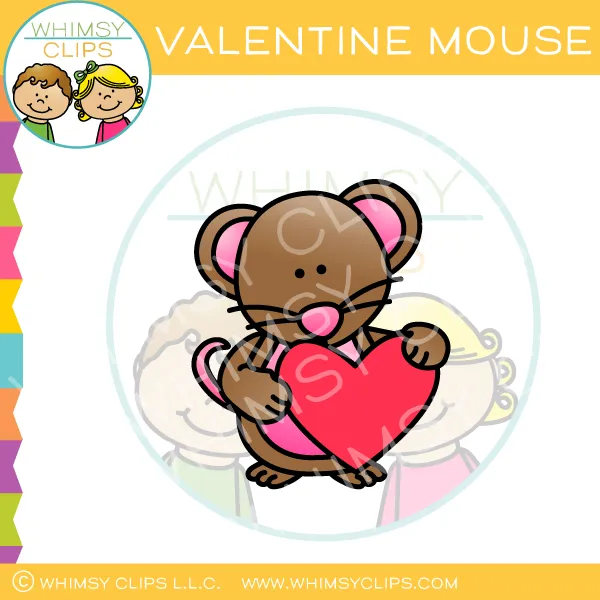 Mouse Valentine Clip Art