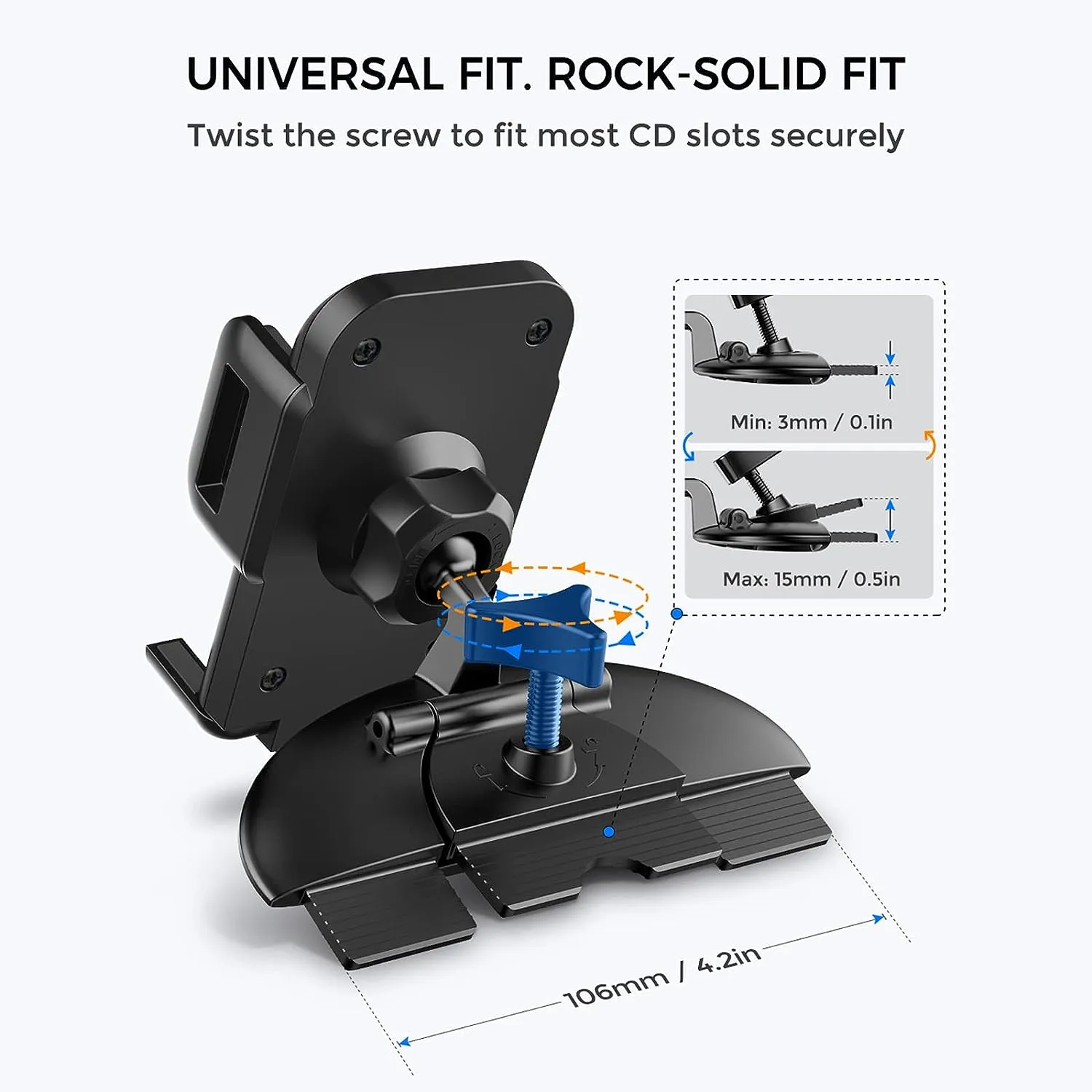 Mpow 051B CD Slot Car Phone Mount (without mpow logo)