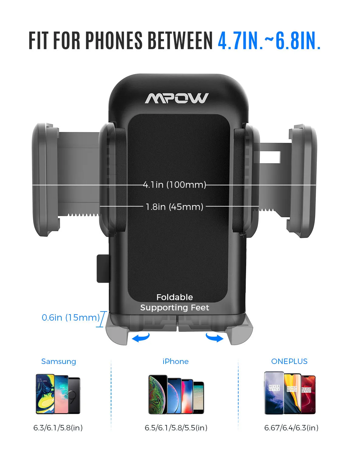 Mpow 051B CD Slot Car Phone Mount (without mpow logo)