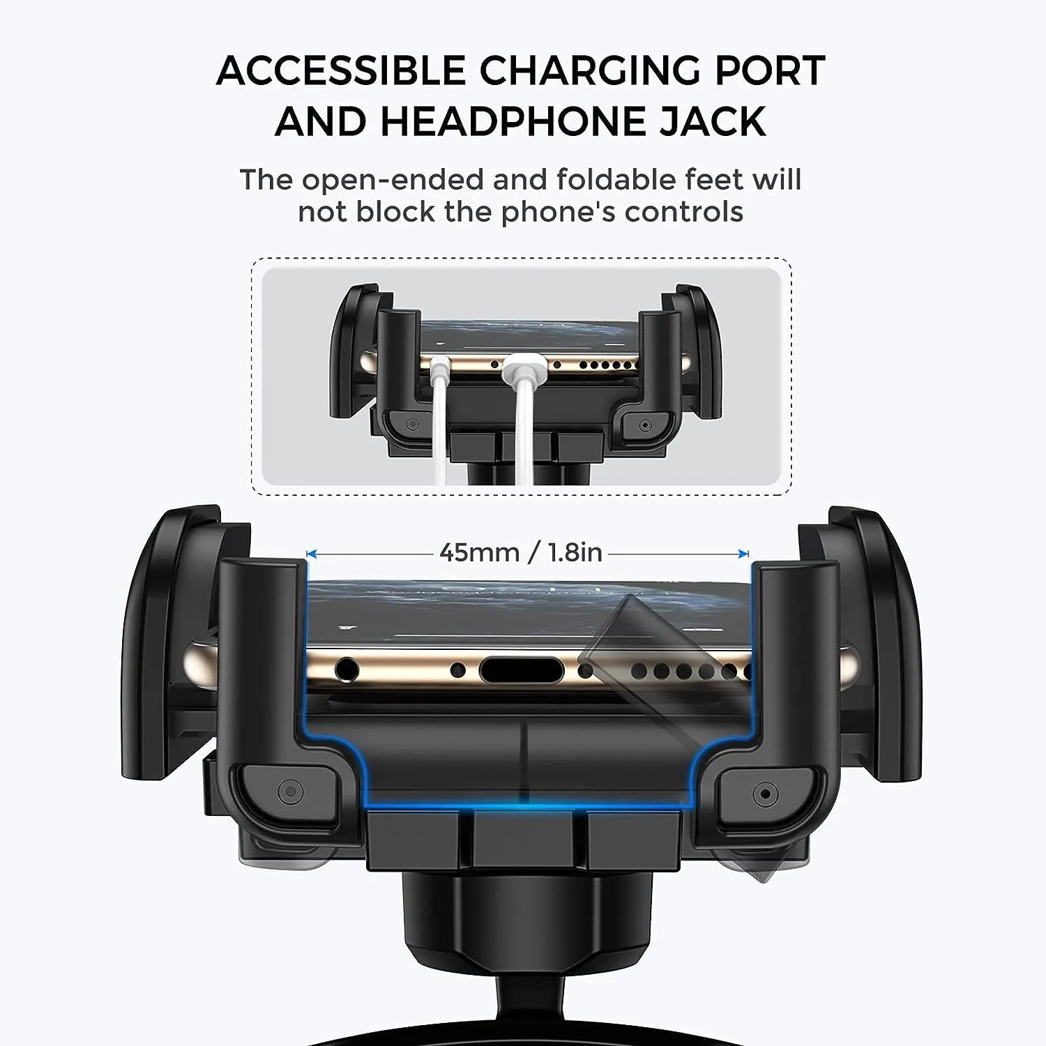 Mpow 051B CD Slot Car Phone Mount (without mpow logo)