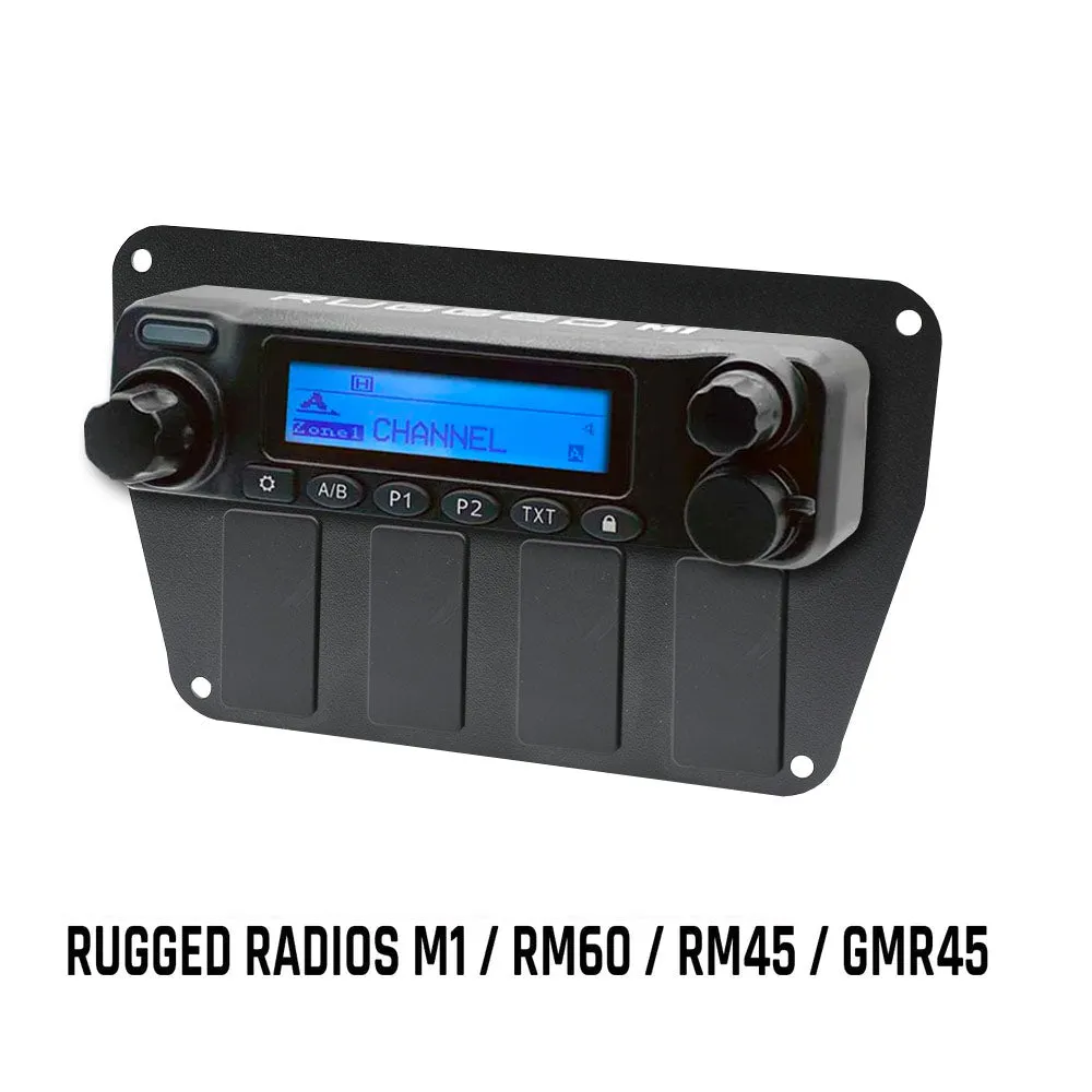 Multi Mount Insert or Standalone Mount for Rugged Radios M1 - GMR45 - RM60 - RM45 with Rocker Switches