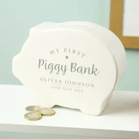 My First Piggy Bank - Personalised