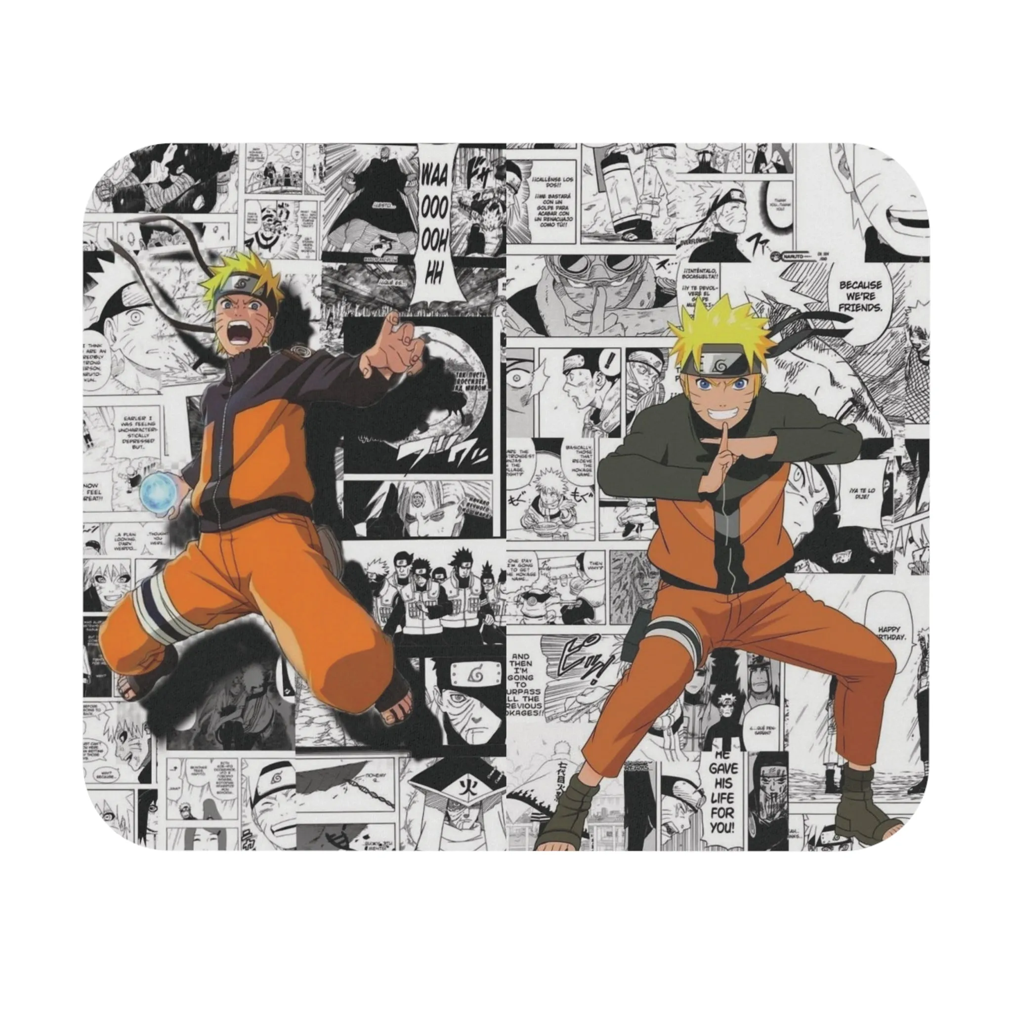 Naruto Shippuden - Rasengan/Multi-Shadow Clone Jutsu: Printed Mouse Pad