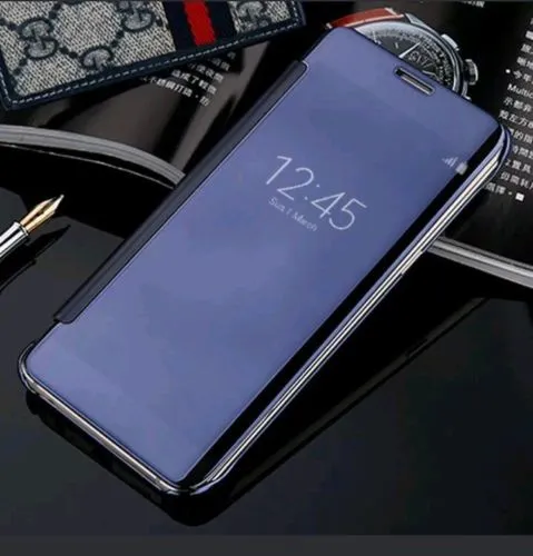 New Luxury Smart Semi Clear View Mirror Flip Cover For Samsung Galaxy S8 and Samsung Galaxy S8 Plus