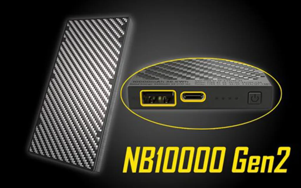 Nitecore NB10000 Gen 2 Quick-Charge USB/USB-C Dual Port 10000mAh Power Bank