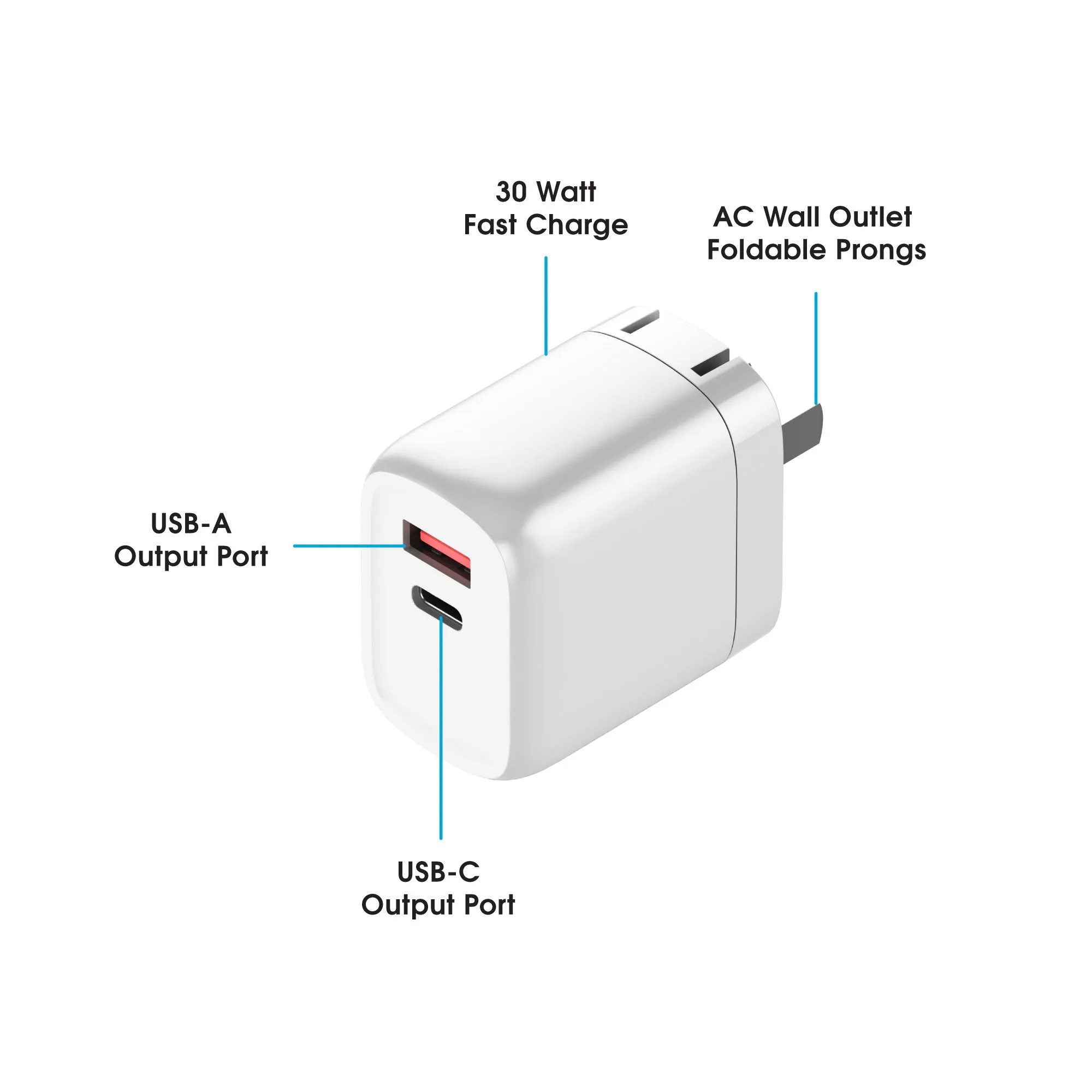 Novo Pro Wall Charger | 30 Watt Fast Charger