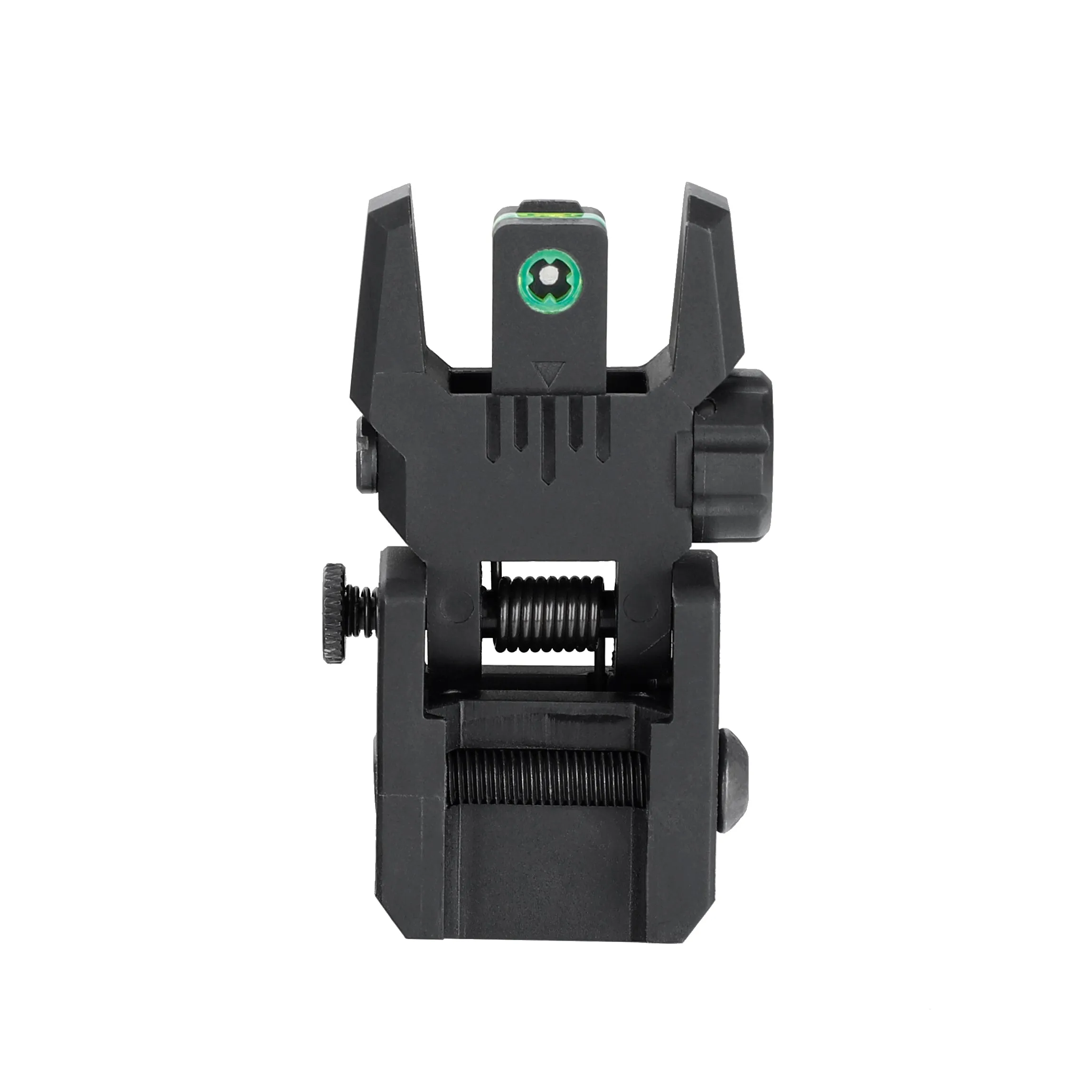 ohhunt® Green Red Dot Flip Up Sights Fiber Optics Polymer Front Rear Back Up Sight