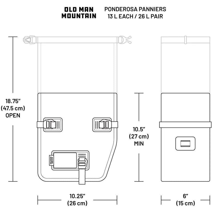 Old Man Mountain Ponderosa Pannier Set