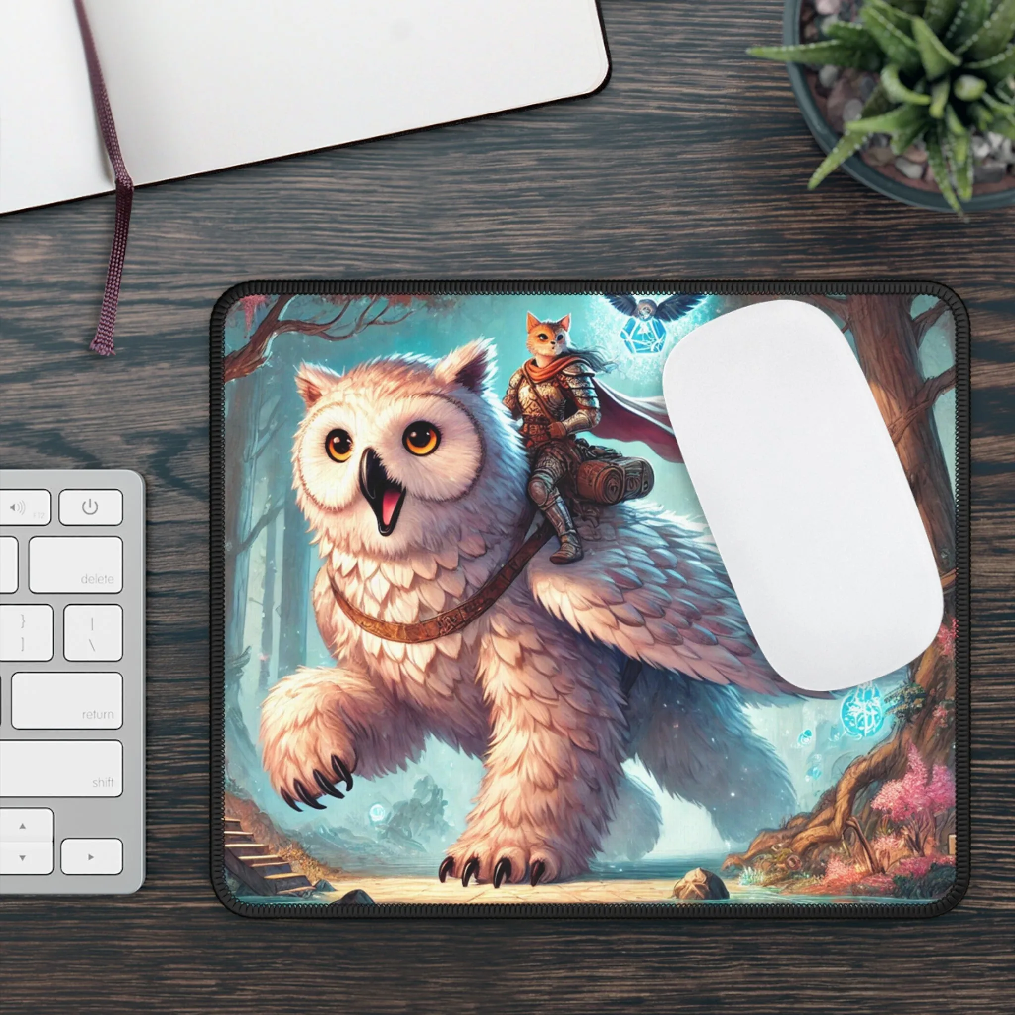 Owl Bear - Cat Lover - Dungeons and Dragons - Gaming Mouse Pad