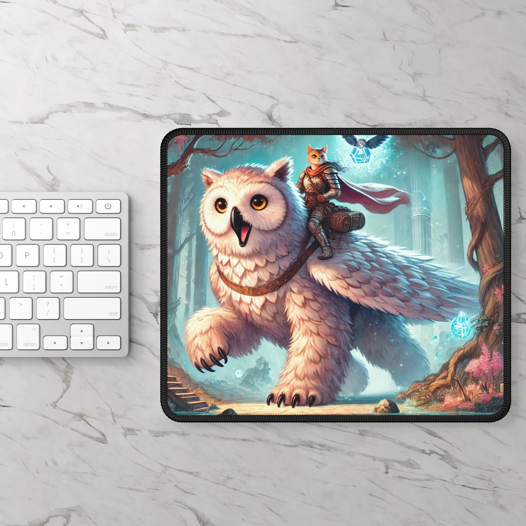 Owl Bear - Cat Lover - Dungeons and Dragons - Gaming Mouse Pad