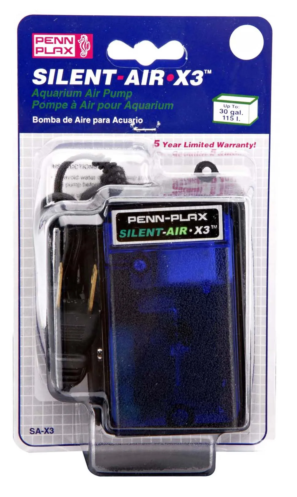 Penn Plax Silent Air X3 Air Pump