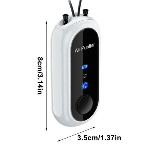 Personal Mini Air Purifier Necklace | Wearable Air Purifier with USB Charging