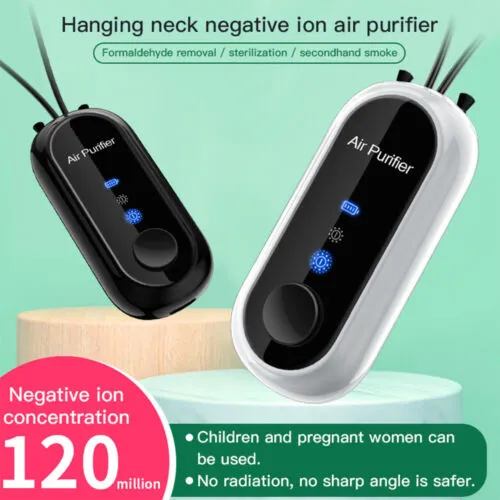 Personal Mini Air Purifier Necklace | Wearable Air Purifier with USB Charging