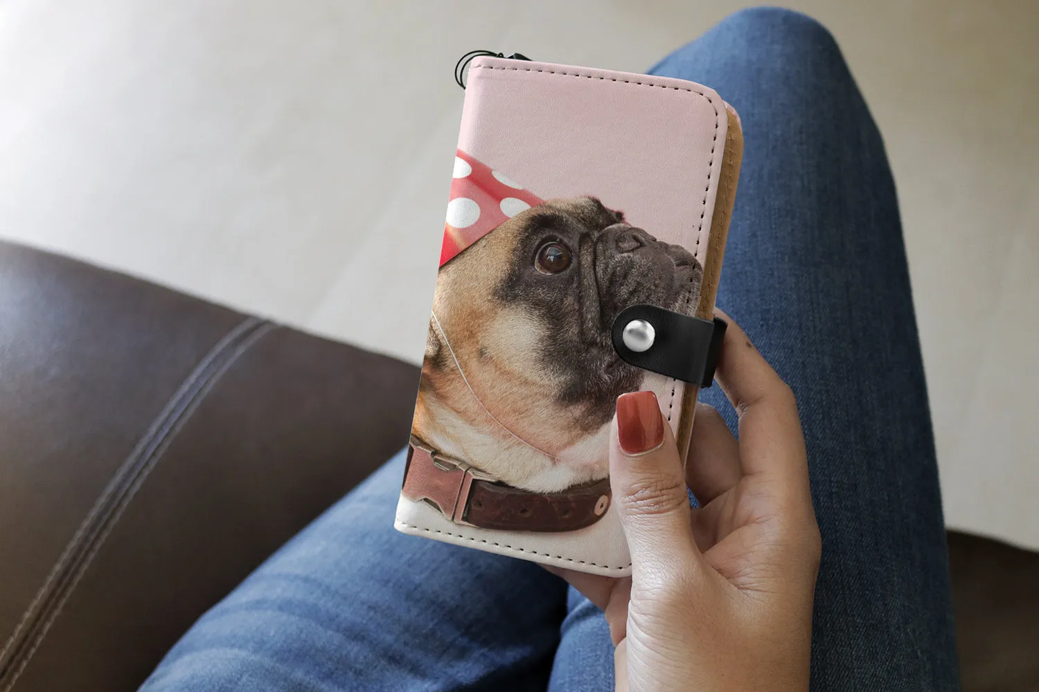 Personalized Phone Wallet with One Custom Photo