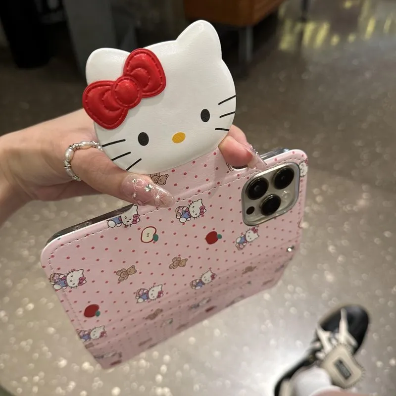 Pink Flip Bow Kitty Phone Case SK594