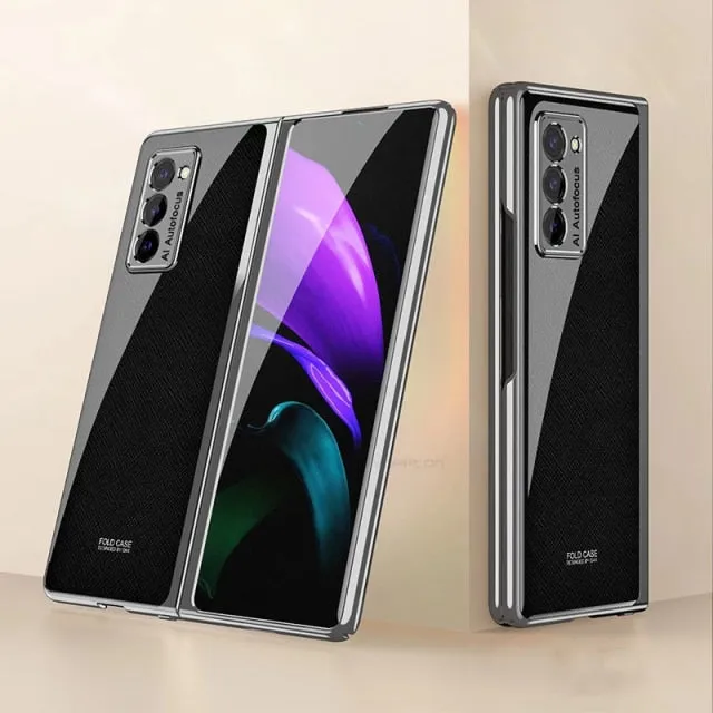 Plating Glass Case For Samsung Galaxy Z Fold 3 2 1