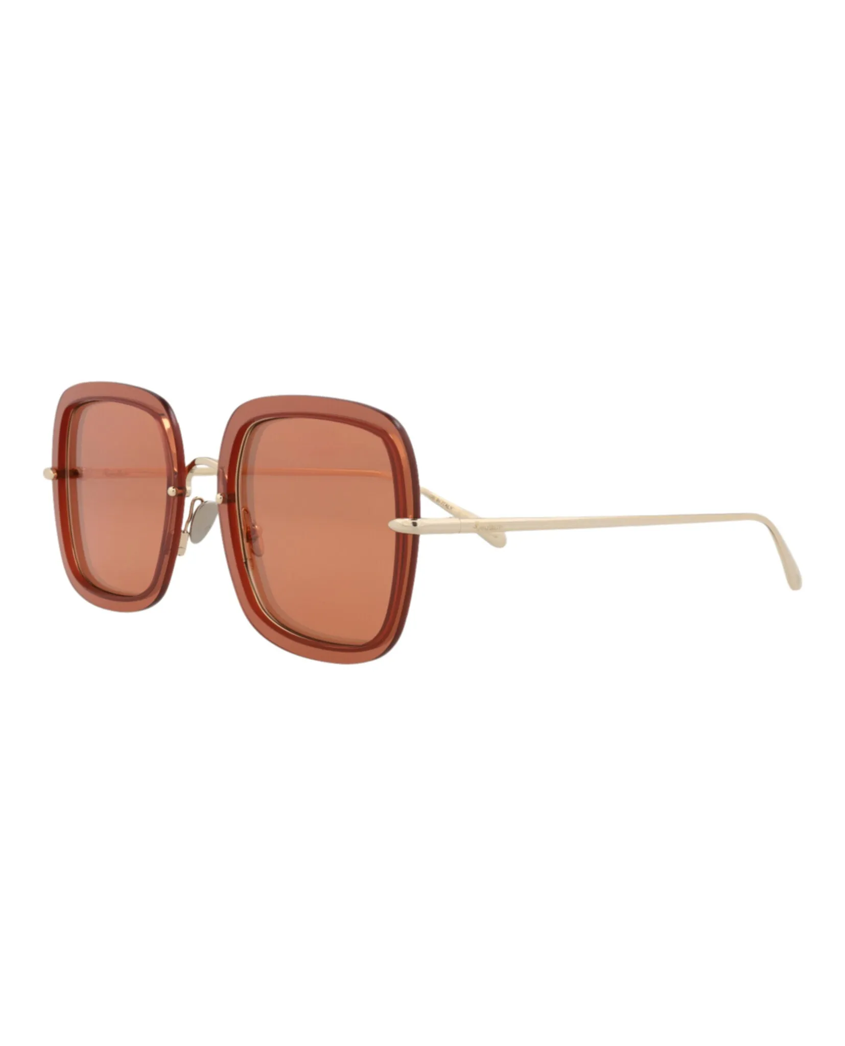 Pomellato Square-Frame Metal Sunglasses, style # PM0106S-30012010003