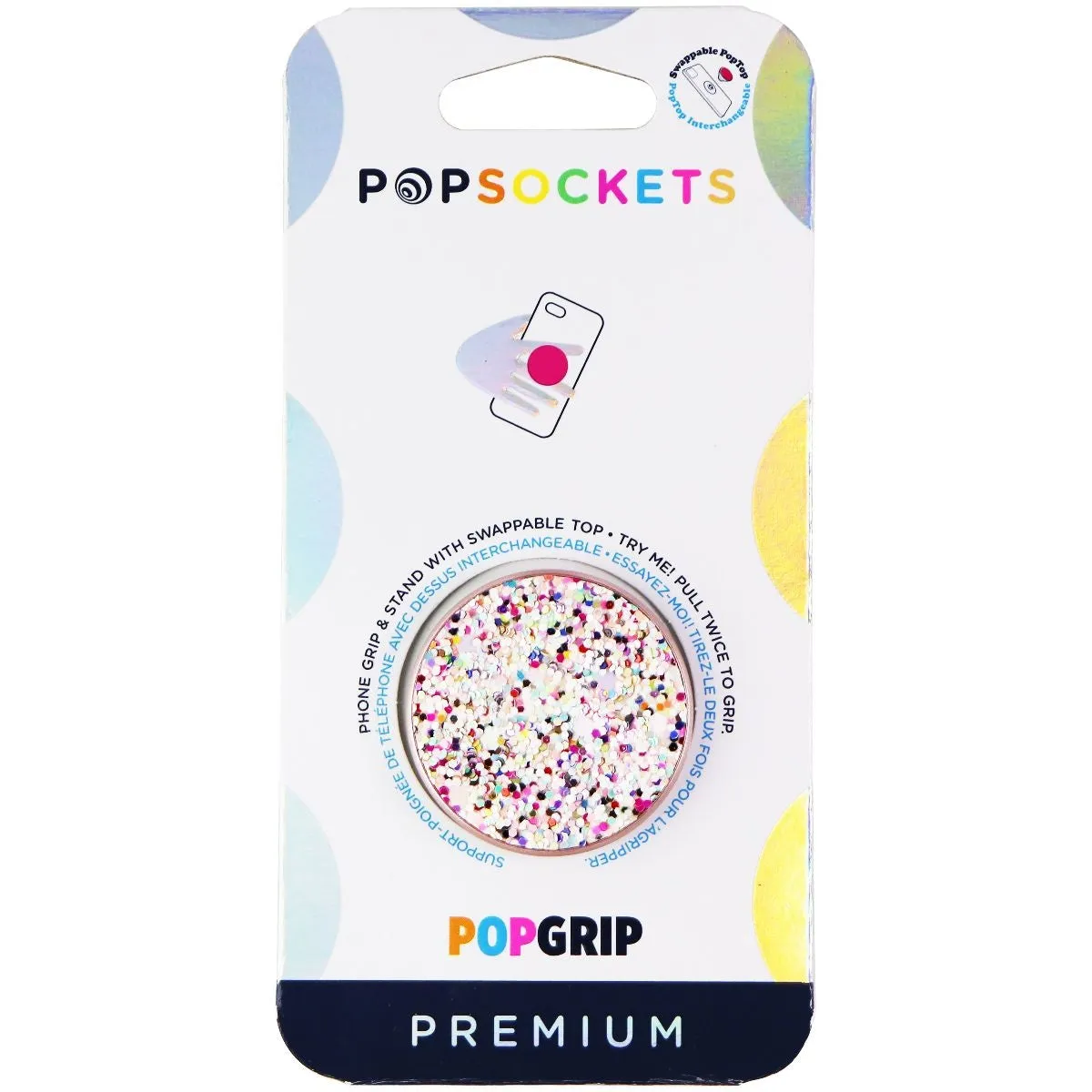 PopSockets PopGrip Premium Swappable Grip for Phones - Sparkle Spring Multi