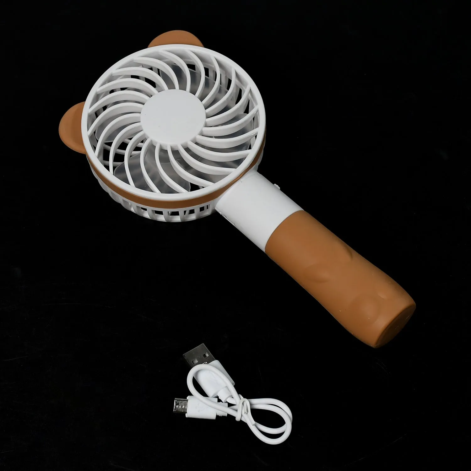 Portable Bear Styled Hand Fan Rechargeable Handheld Fan For Travel , home & Office Use (Battery Not Include)