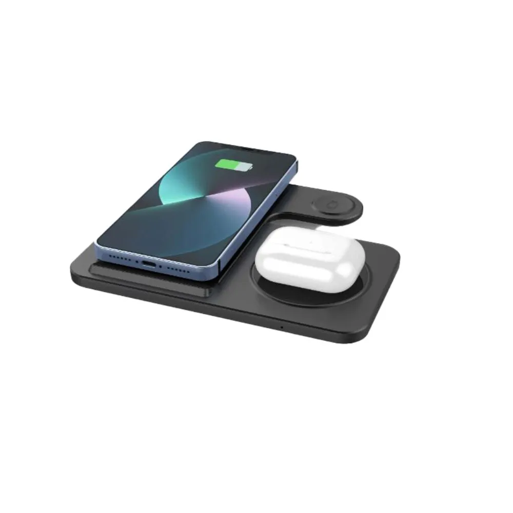 Portland Foldable Multifunctional Wireless Charger Black