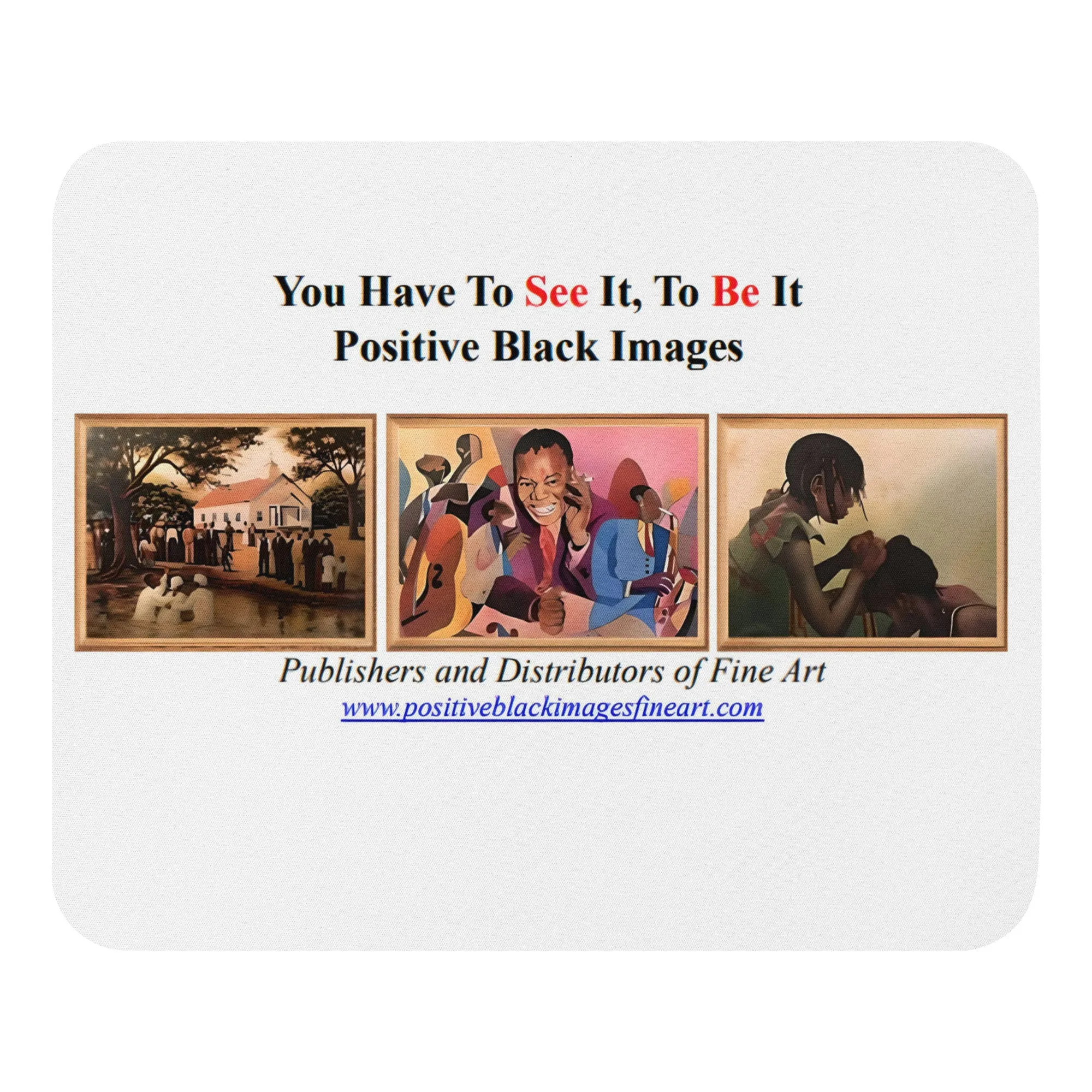 Positive Black Images Mouse Pad #2 / Computer Accessories / Black Art / African American Art / Positive Black Images