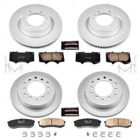 PowerStop Z17 Front and Rear Brake Kit Pads and Rotors 2024-2014 Toyota 4Runner (CRK5874)