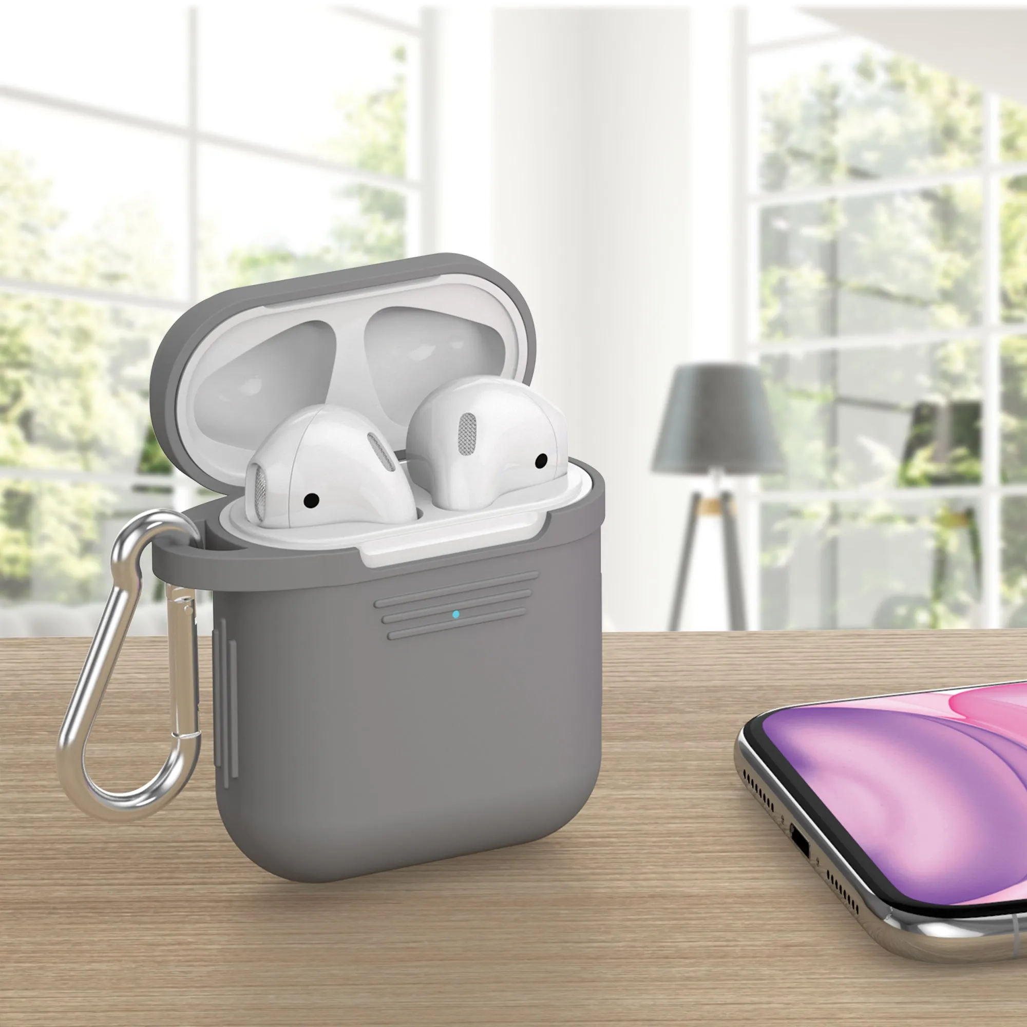 Protective Case for Apple® AirPods® - Grey