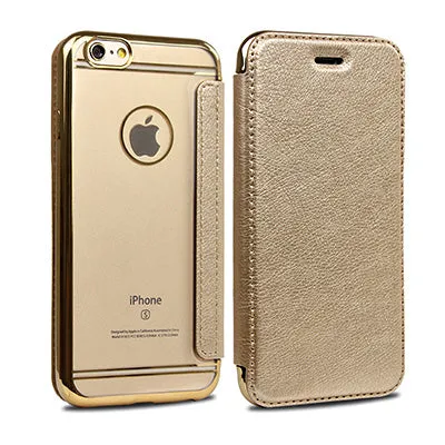 PU Leather Case For Samsung Galaxy J5 J7 2016 A3 A5 A7 2016 Note 5 4 S6 S7 Edge Clear Cover Wallet For iPhone 6 6s 7 Plus 5s SE