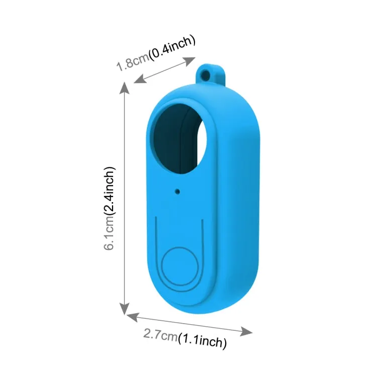 PULUZ Silicone Protective Case with Lens Cover for Insta360 GO 2(Blue)