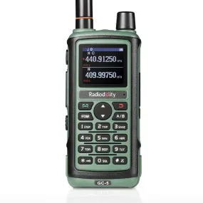 Radioddity GC-5 | Dual Band | 5W | 999 CH | Remote Frequency Copy | Color Screen | 1800mAh | NOAA FM RX