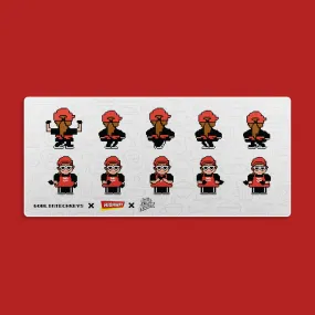 [Ready Stock] Goblintechkeys x Highway Cafe x Trap Nation Deskmat XL - Pixelated Warisential Dance Move