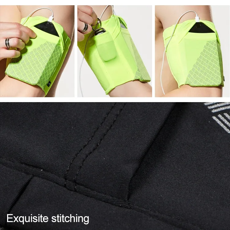 Reflective Motion Arm Bag Close Mobile Phone Bag, Size:S(Black)