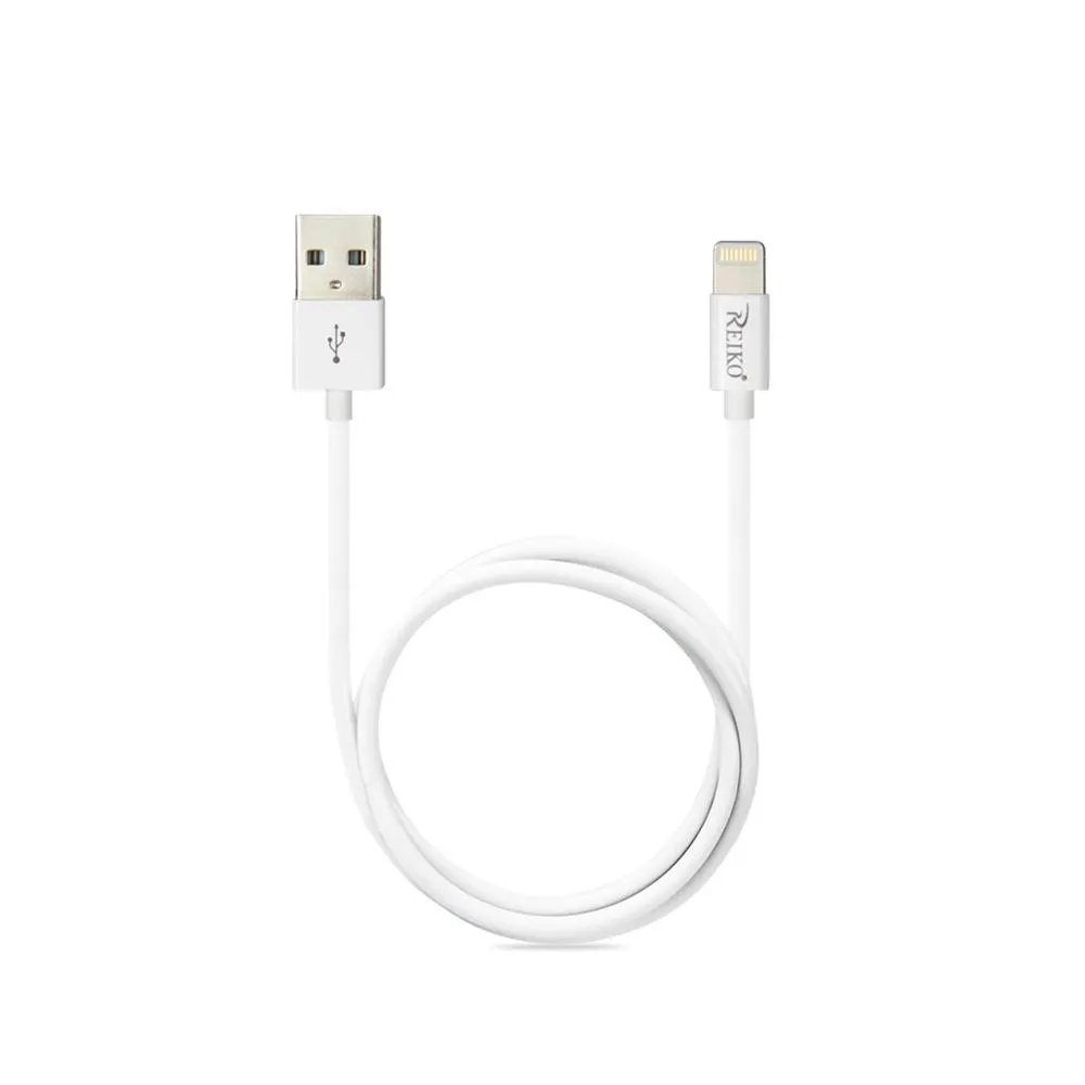 Reiko 36Inches Mfi Apple Certified Cable For Iphone 5 White