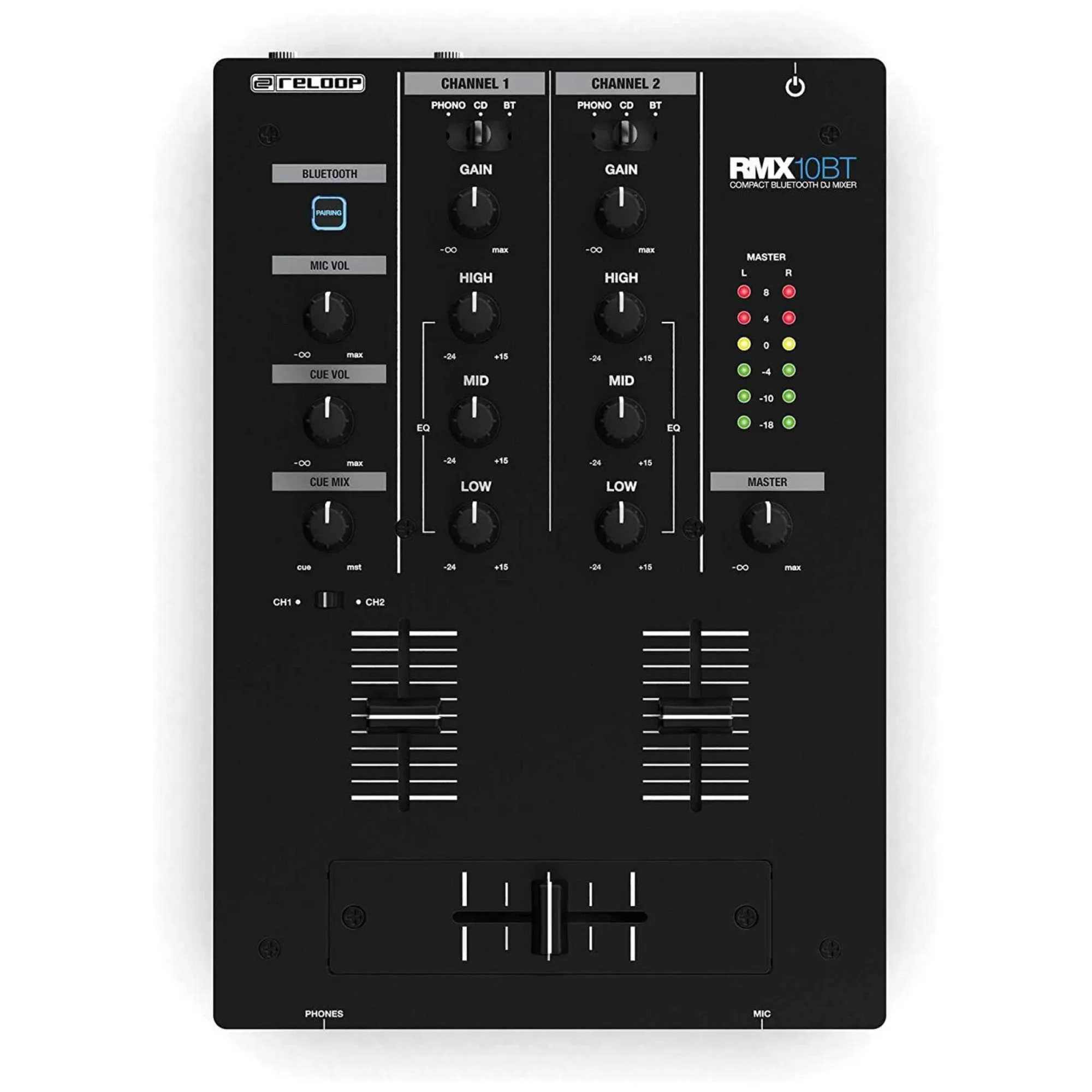 Reloop RMX-10BT Compact Bluetooth DJ Mixer