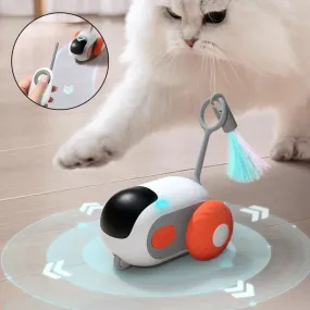 Remote Control Interactive Cat Toy Car – USB Charging, Automatic Self-Moving, Smart Control for Cats