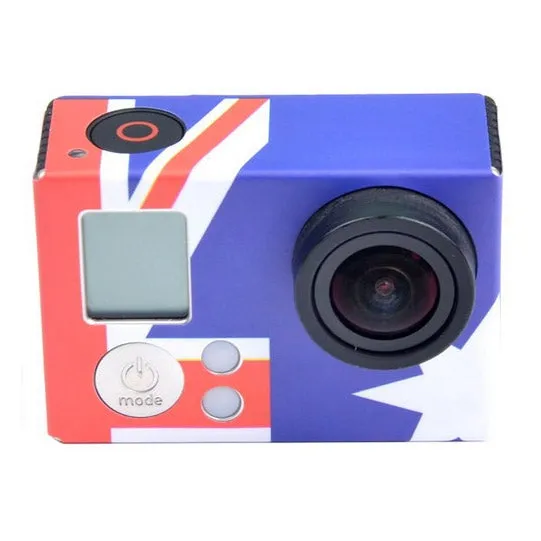 Retro AU Flag Pattern Case Sticker for GoPro HERO3  /3