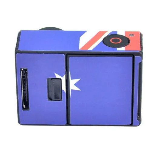 Retro AU Flag Pattern Case Sticker for GoPro HERO3  /3