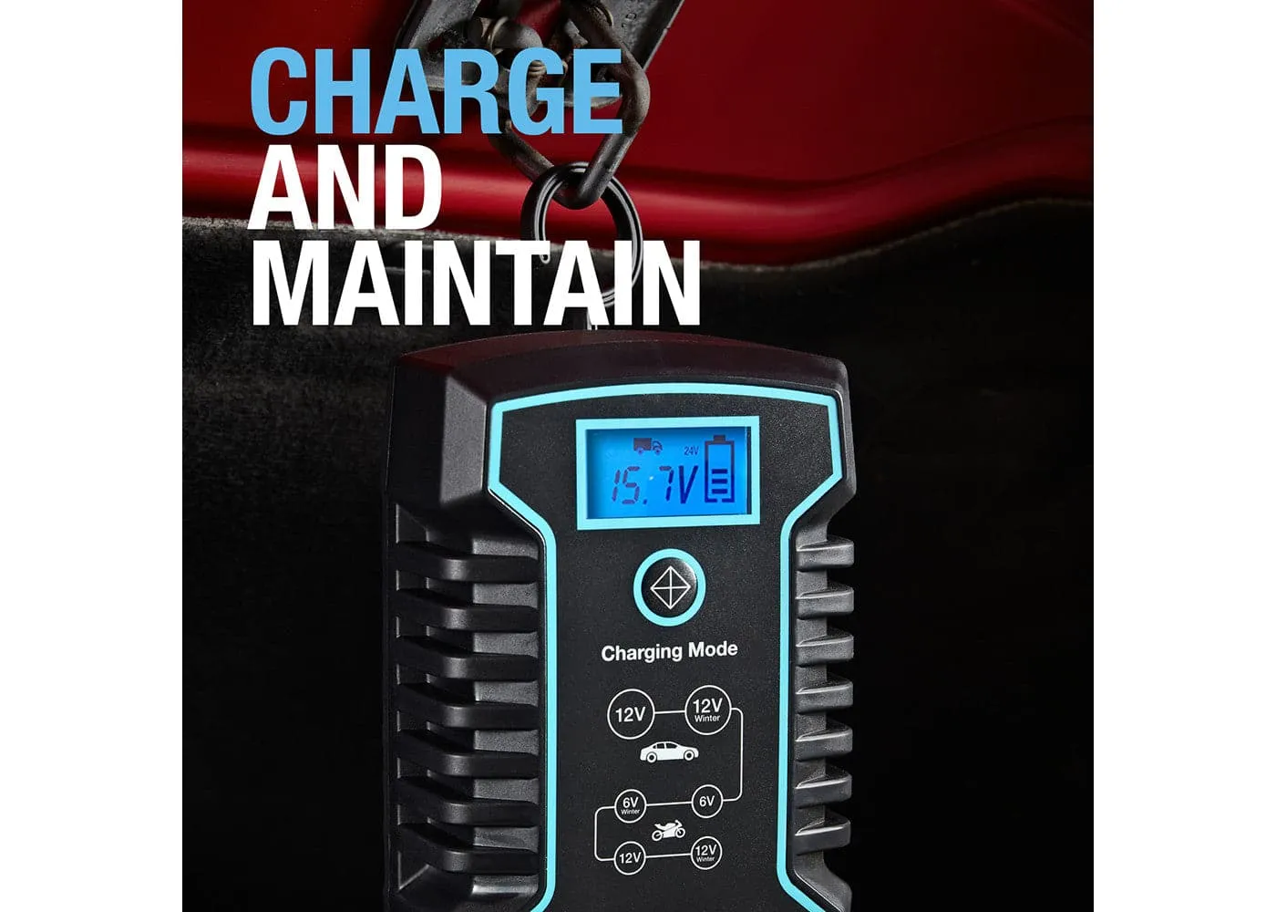 Ring Automotive 8A Smart Charger & Battery Maintainer