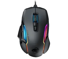 ROCCAT Kone AIMO Remastered PC Gaming Mouse, Optical, RGB Backlit Lighting, 23 Programmable Keys, Onboard Memory, Palm Grip, Owl Eye Sensor, Ergonomic, LED Illumination, Adjustable to 16,000 DPI-Black