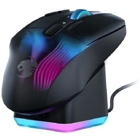 ROCCAT Mouse Kone XP Air Wireless Gaming with Charging Dock Black