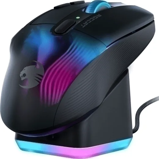 ROCCAT Mouse Kone XP Air Wireless Gaming with Charging Dock Black