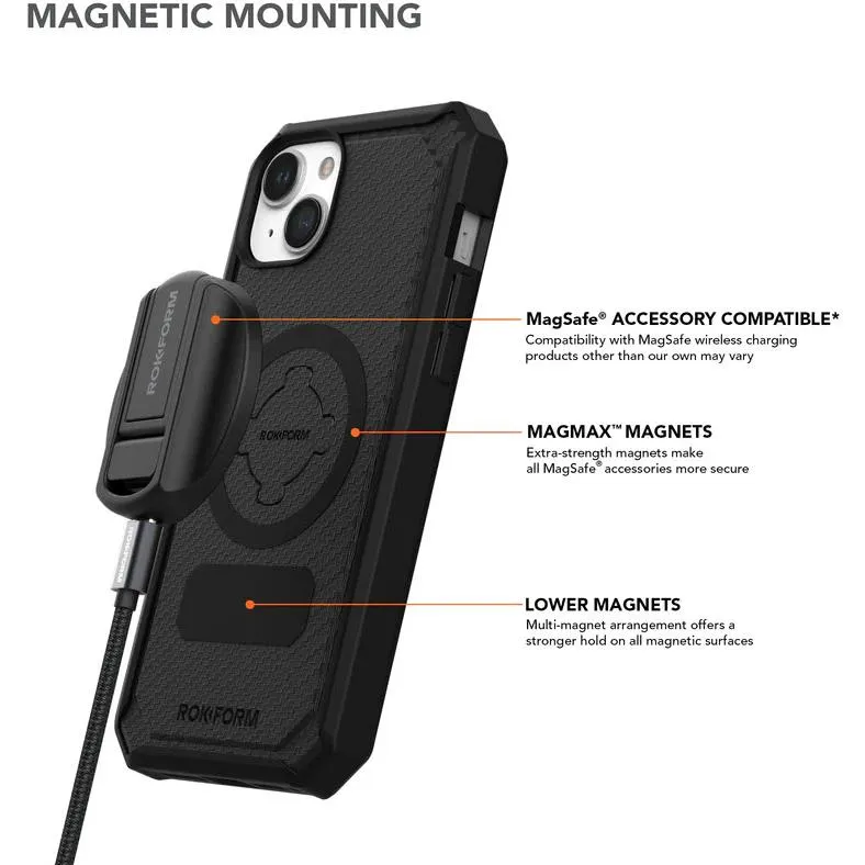 Rokform Rugged Case for iPhone 15 Plus (Black)