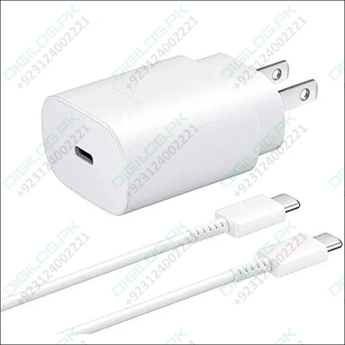 Samsung 25w Type c Fast Charger With Type c To Type c Cable - High Quality