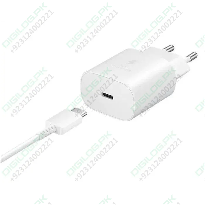 Samsung 25w Type c Fast Charger With Type c To Type c Cable - High Quality