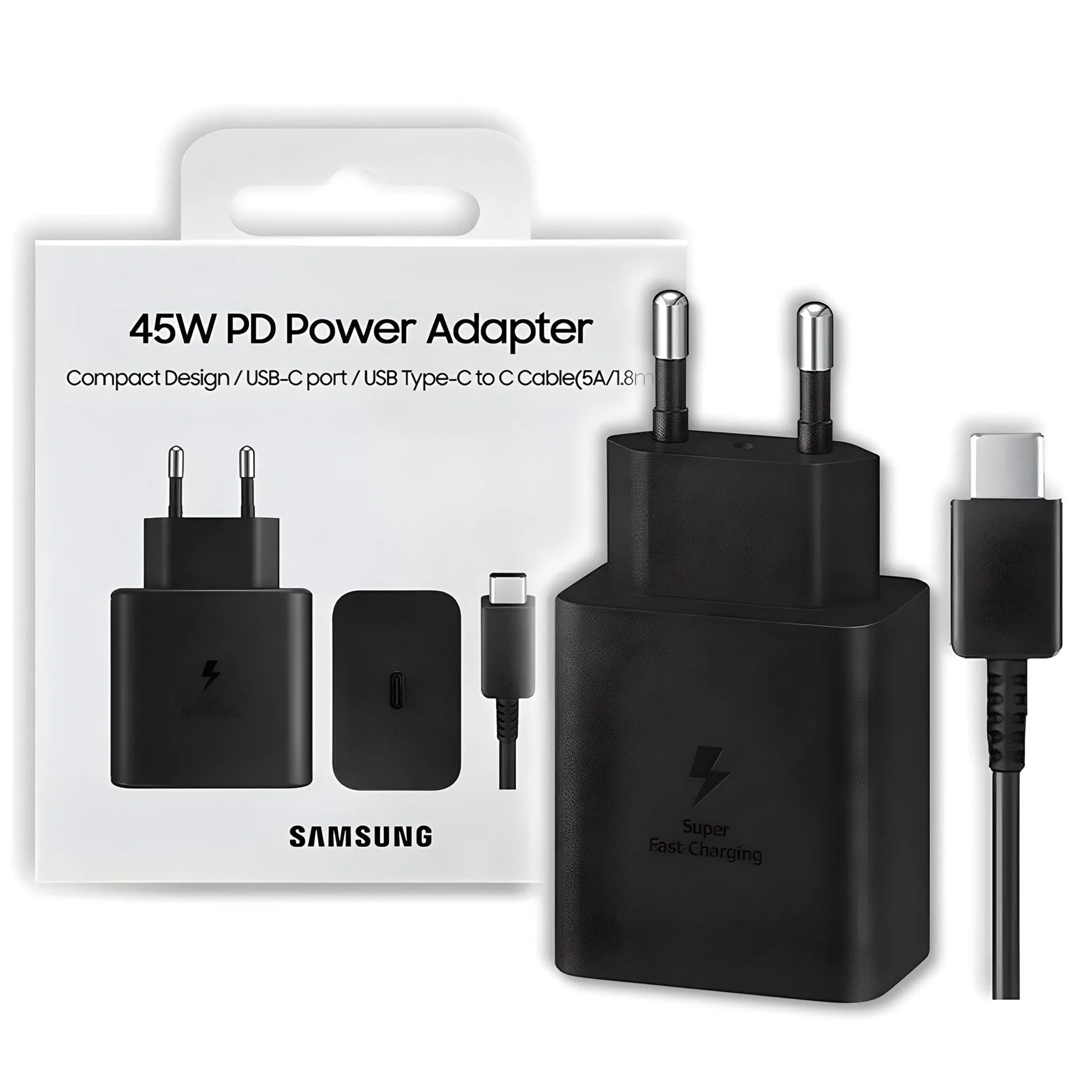 Samsung Electronics 45W PD Ultra-Fast Charger   (USB C to C Cable 1.8m Set) - 🏆 #81 - Electronics - Best of December