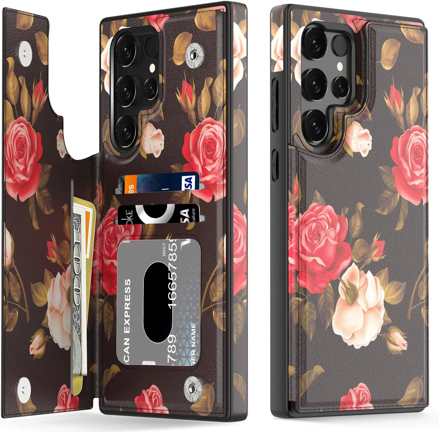 Samsung Galaxy S24 Ultra Fashionable Flower Designs Protective Phone Case