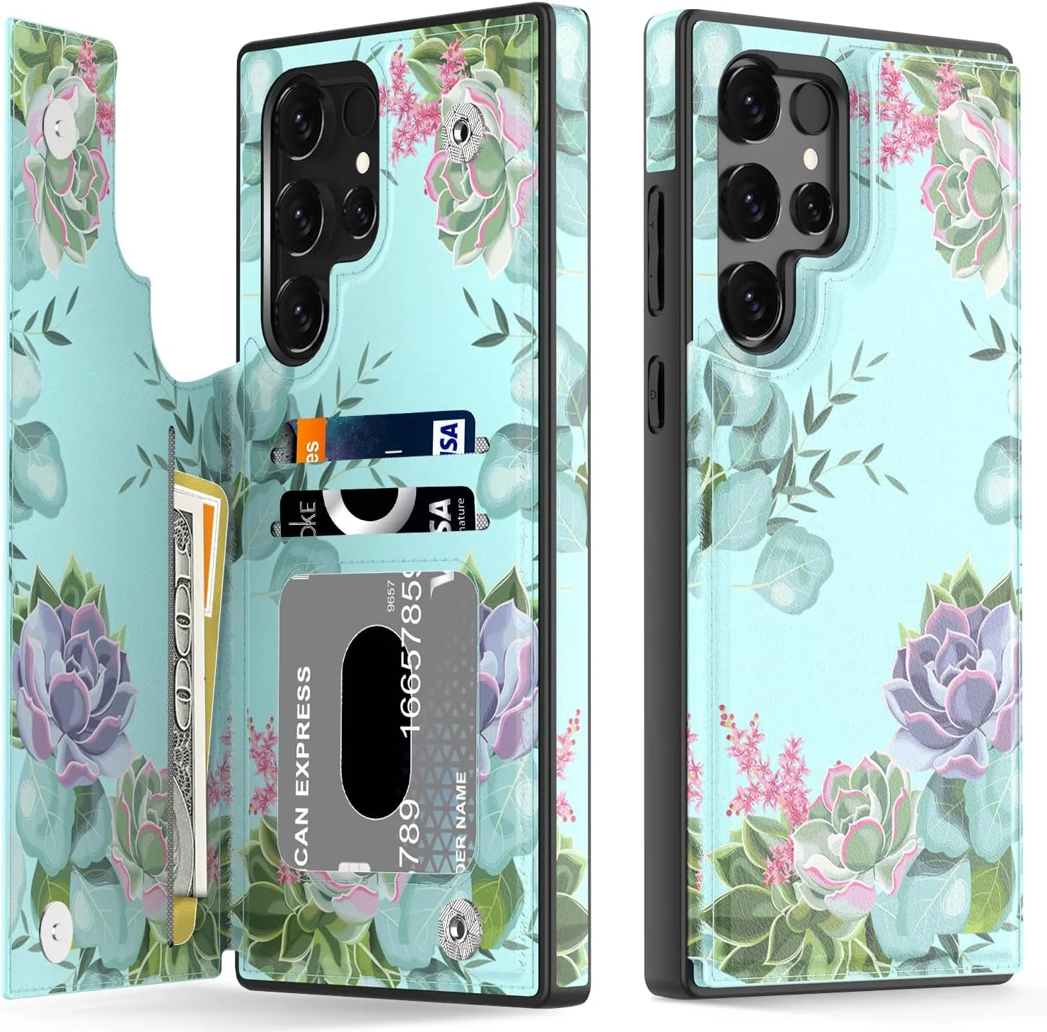 Samsung Galaxy S24 Ultra Fashionable Flower Designs Protective Phone Case